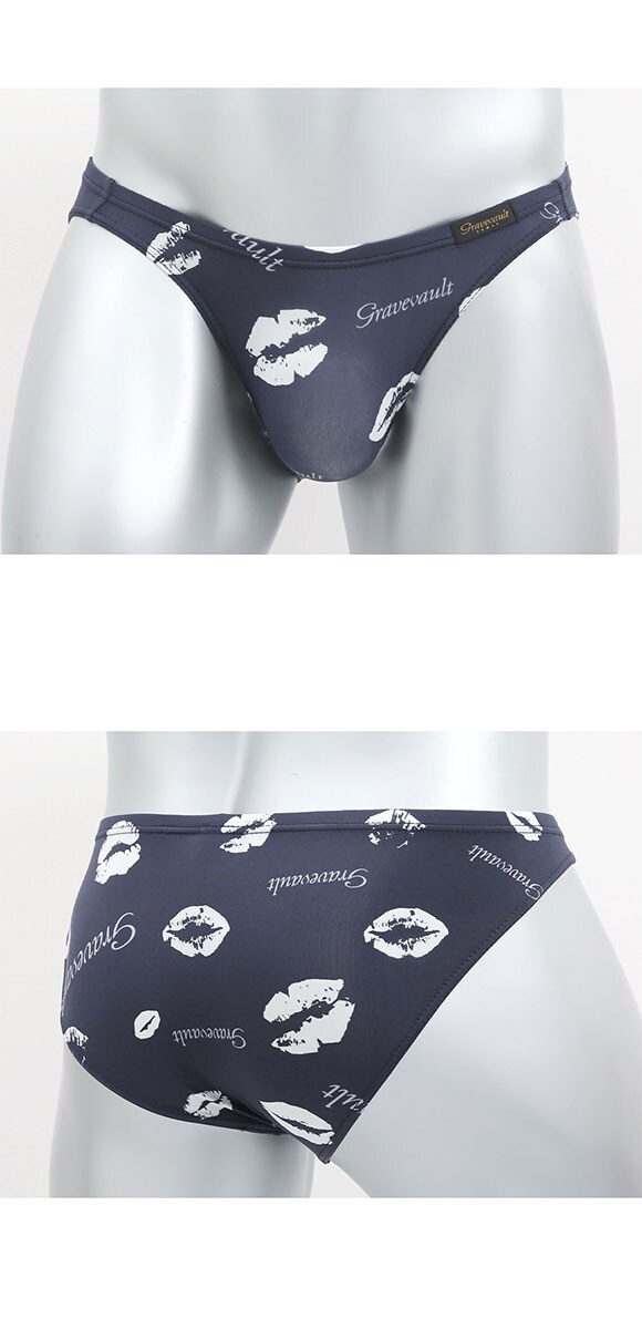 グレイブボールト Kiss ビキニ ブリーフ フルバック ML メンズ 前閉じ 日本製 Gravevault 国産