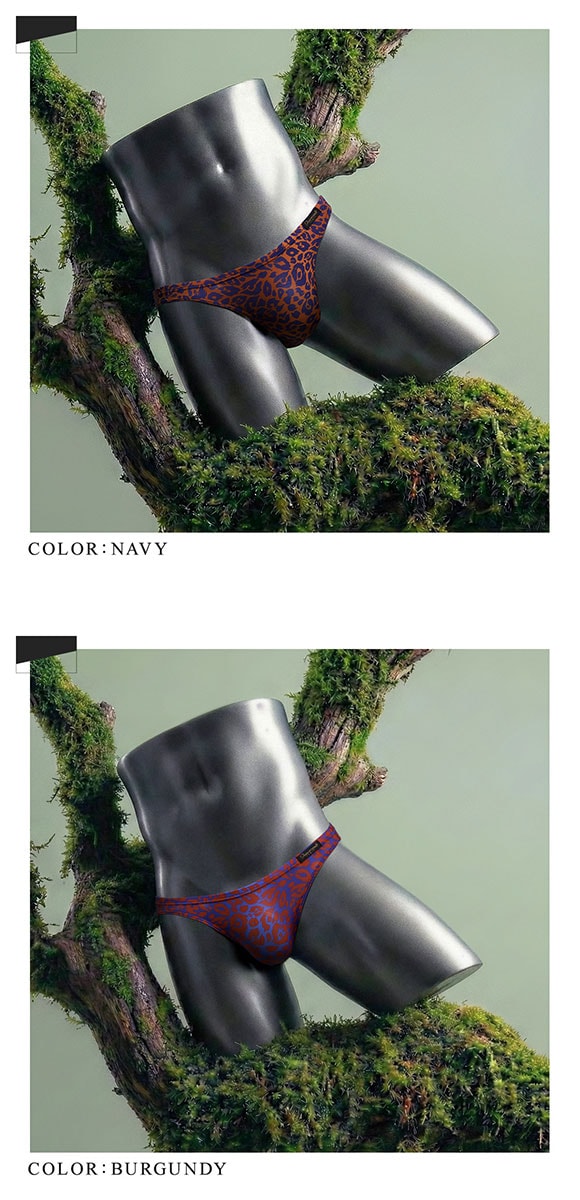 グレイブボールト Gravevault×SHIROHATO 別注 限定カラー NEO LEOPARD フルバック ビキニ  M L ブリーフ メンズ 前とじ