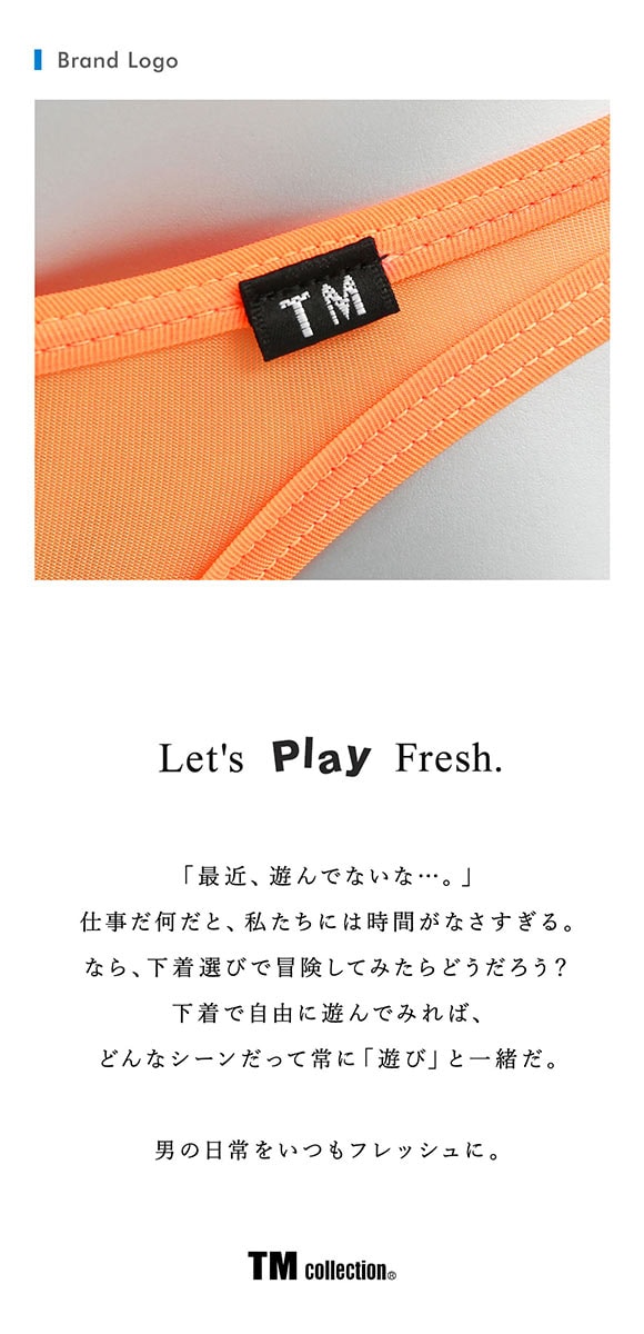 ティーエム コレクション Clearskin Simple fit バックシームビキニ ML 透け メンズ ビキニ ハーフバック ブリーフ セクシー 前閉じ