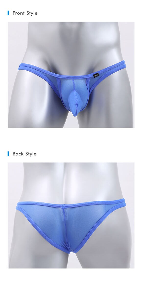 ティーエム コレクション Clearskin MAX Bulge カップぷっくり ビキニ M 透け メンズ バルジ ハーフバック ブリーフ セクシー 前閉じ