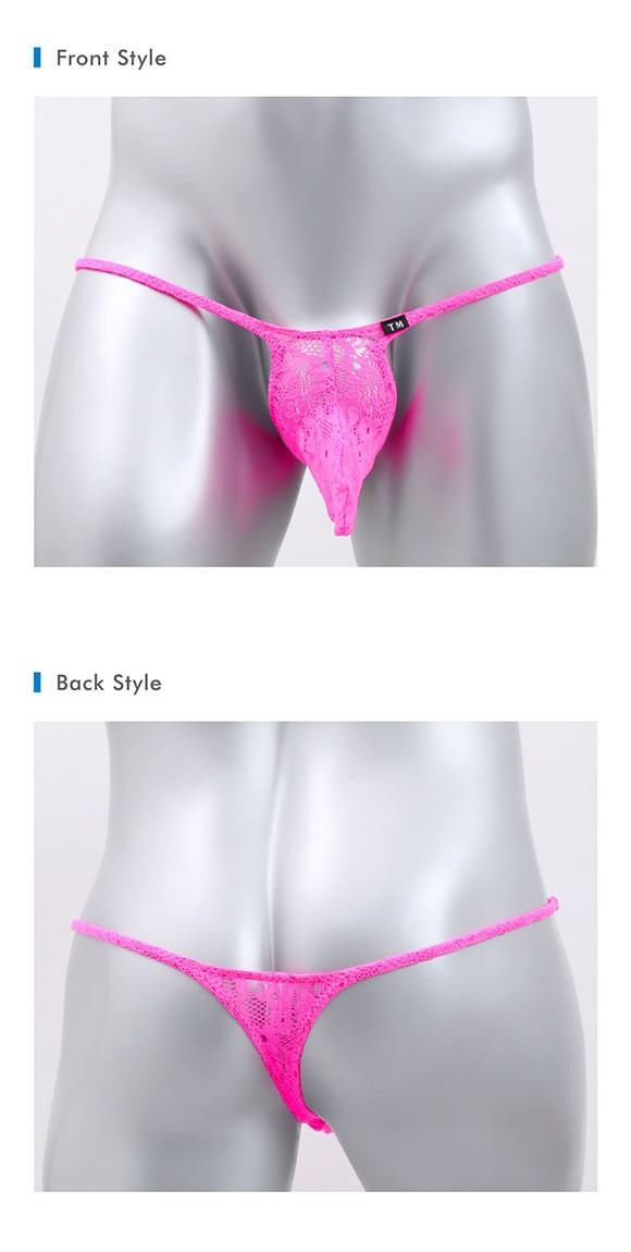 ティーエム コレクション Soft woolly lace JUST IMPACT Tバック ビキニ M L LL 総レース メンズ 日本製 TM collection