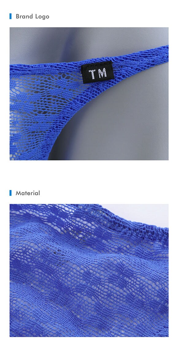 ティーエム コレクション Soft woolly lace ハギナシシャープ ハーフバック ML メンズ 前とじ ビキニ 日本製 TM collection