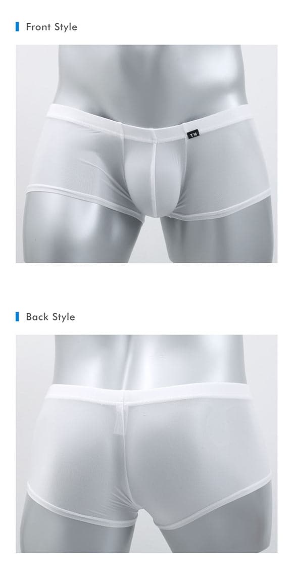 ティーエム コレクション Clearskin ウエストしっかり ローライズ ボクサー ML 透け メンズ セクシー 前閉じ TM collection