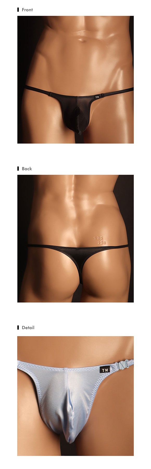 ティーエム コレクション YKS クローバーホック付き もっこりシャープ TB Tバック ビキニ メンズ TM collection