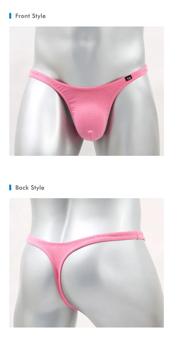 ティーエム コレクション コットンベア天 ツノ型シャープ Tバック ML もっこり メンズ 前とじ ビキニ 日本製 TM collection