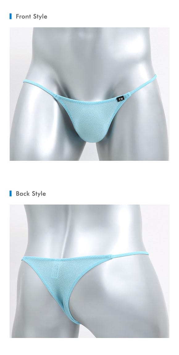 ティーエム コレクション キラメキ2way　サイドストリング ハーフバック ハギナシシャープ ML メンズ ビキニ TM collection