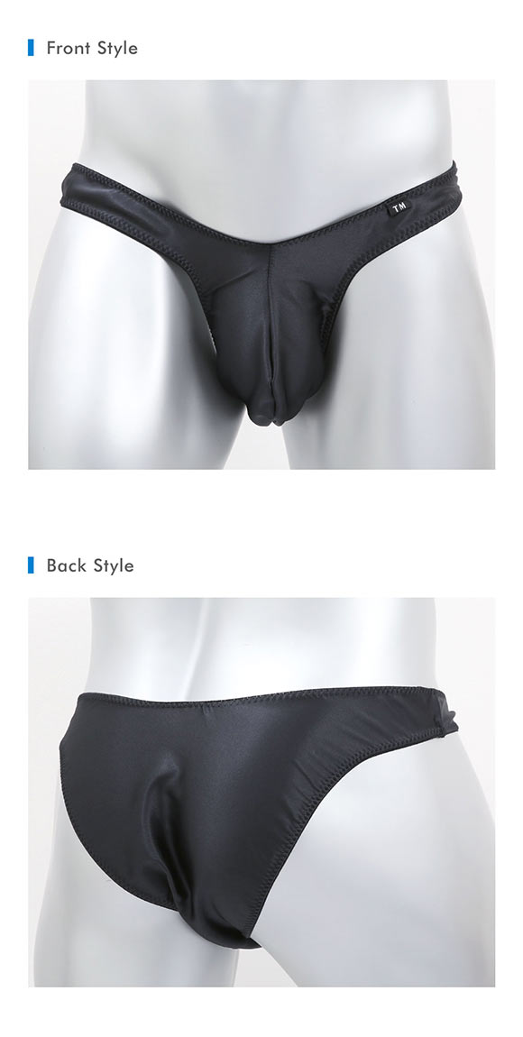 ティーエム コレクション Satin シンプル ビキニ ハーフバック TM collection