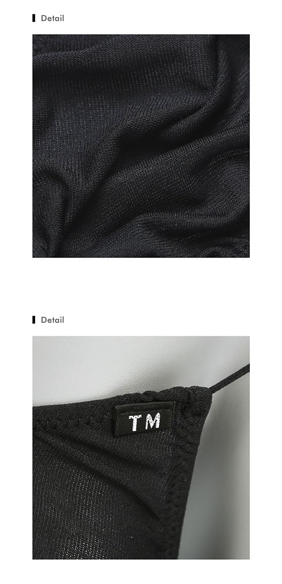 ティーエム コレクション ガーゼ調 2way 極細丸ゴム sharp TB Tバック ビキニ TM collection