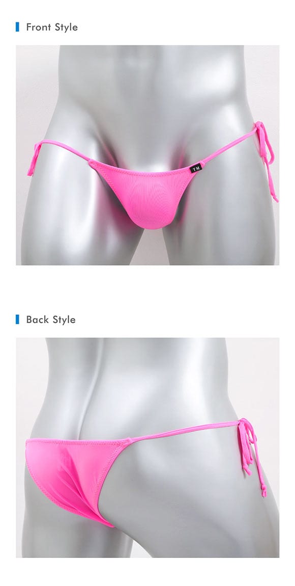 ティーエム コレクション STRIKESKIN side ribbon HB ハーフバック ビキニ メンズ ブリーフ 前とじ TM collection