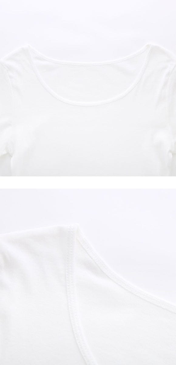 素肌にやさしくフィット 綿100％ 長袖インナー 8分袖トップス M L LL ロンT ロングTシャツ 敏感肌 シンプル ベーシック 肌着