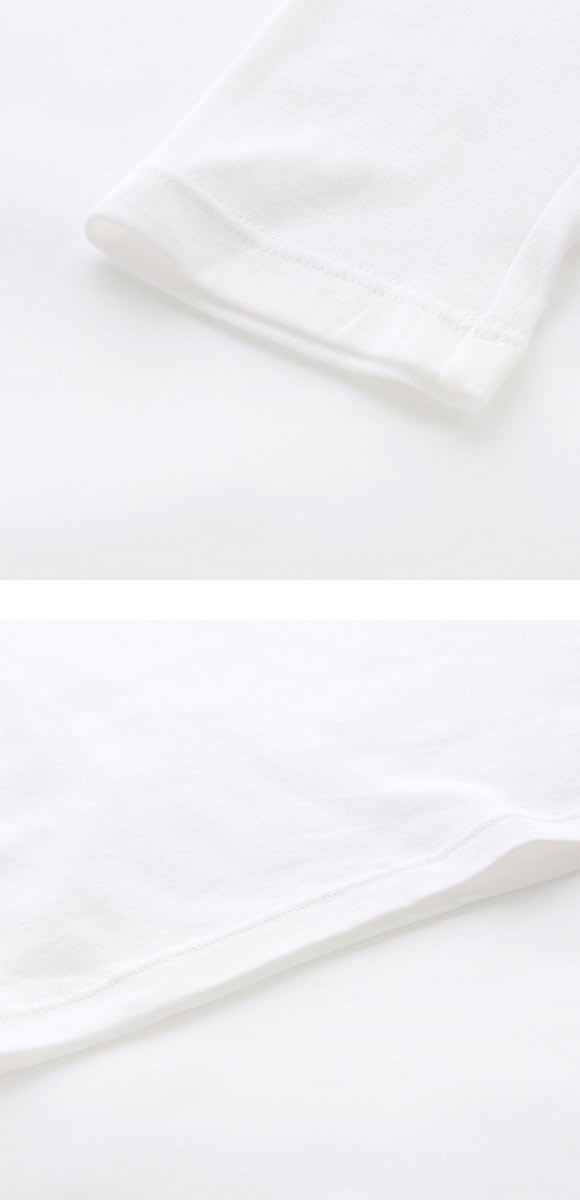 素肌にやさしくフィット 綿100％ ブラトップ カップ付き 長袖インナー 8分袖トップス M L LL ロンT ロングTシャツ 敏感肌 肌着