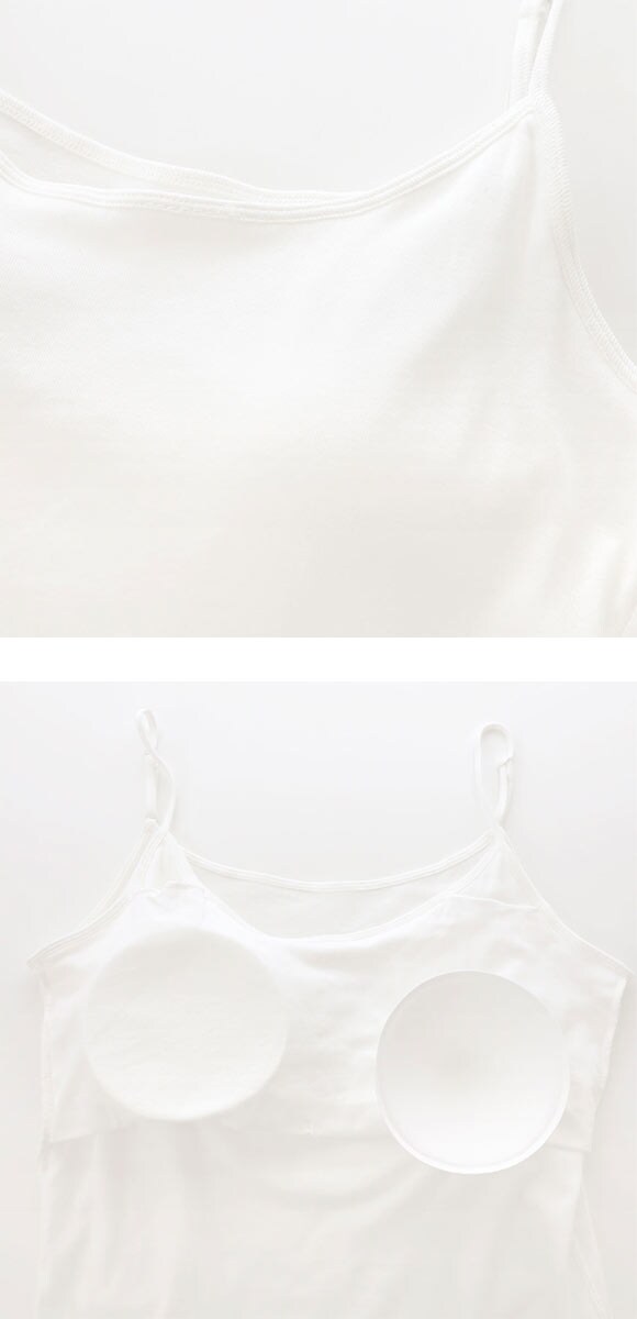 素肌にやさしくフィット 綿100％ ブラトップ カップ付き キャミソール 4L 5L グラマー 大きいサイズ インナー レディース