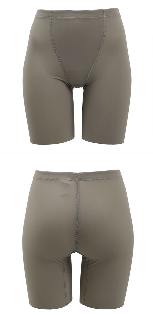 下腹をキレイに整える ソフトガードル 4分丈ボトム  M L LL ロングパンツ インナー ショーツ 着やせ スタイルアップ 細みせ