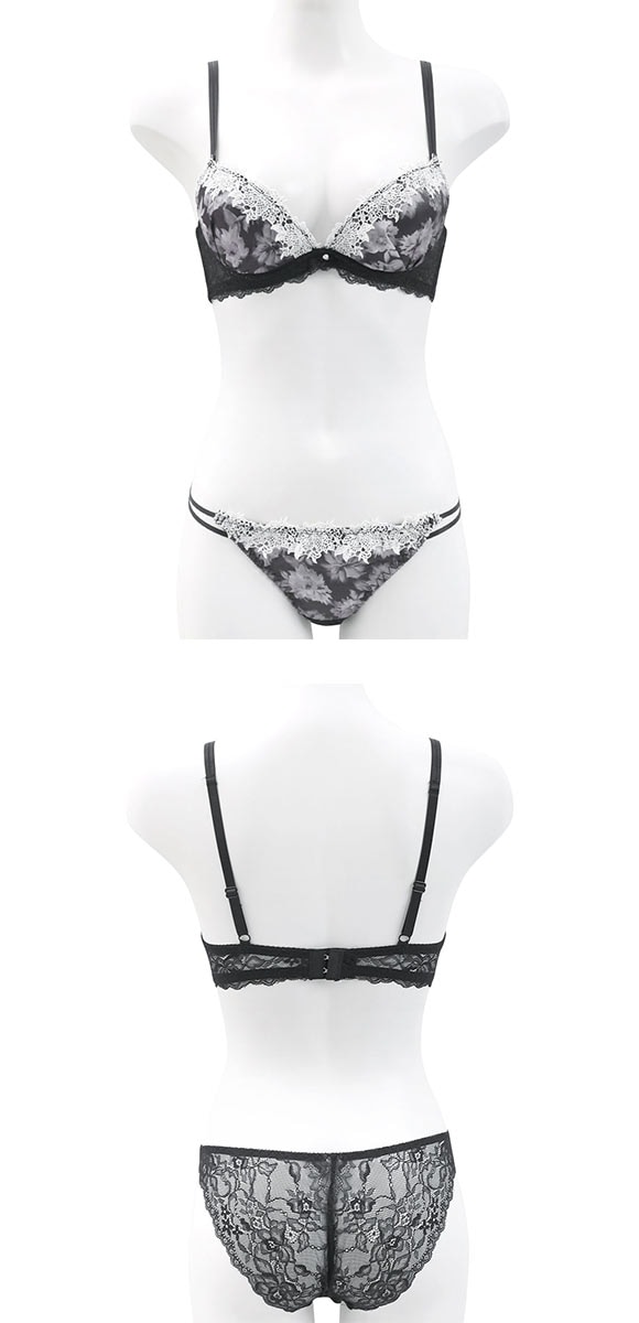 ラブジェリー モノブルーム ブラセット EF 大きいサイズ グラマー 盛り胸 Wパッド 厚盛り 谷間ブラ バストアップ ove gerie