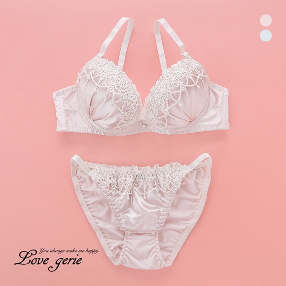 ラブジェリー モアシャンデリア ブラセット ABCD 盛り胸 Wパッド 厚盛り 谷間ブラ バストアップ 脇寄せ Love gerie