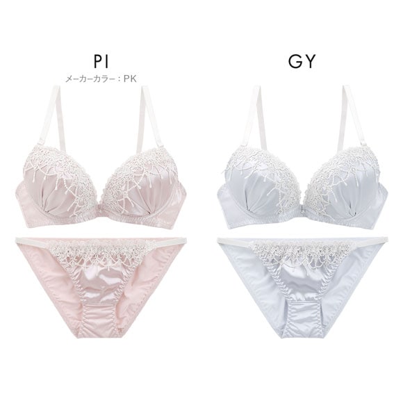 ラブジェリー モアシャンデリア ブラセット EF 大きいサイズ グラマー 盛り胸 Wパッド 厚盛り 谷間ブラ バストアップ Love gerie