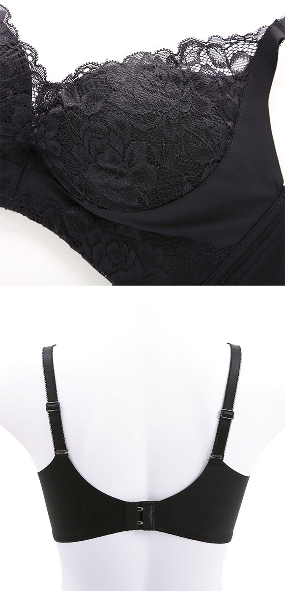 BOINBOINブラ 5倍盛り 脇高ノンワイヤーブラ S M L 盛り胸 Wパッド ワイヤレス 快適 谷間ブラ バストアップ 脇寄せ ブラジャー 大きいサイズ