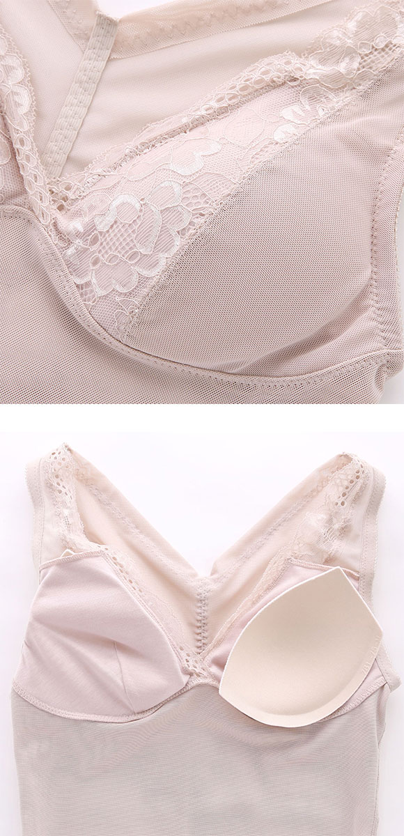 スリム魅せ メッシュボディシェイパー カップ付きタンクトップ M L LL ブラトップ 美姿勢 ムレナイ 着やせ 背中 スタイルアップ 補整