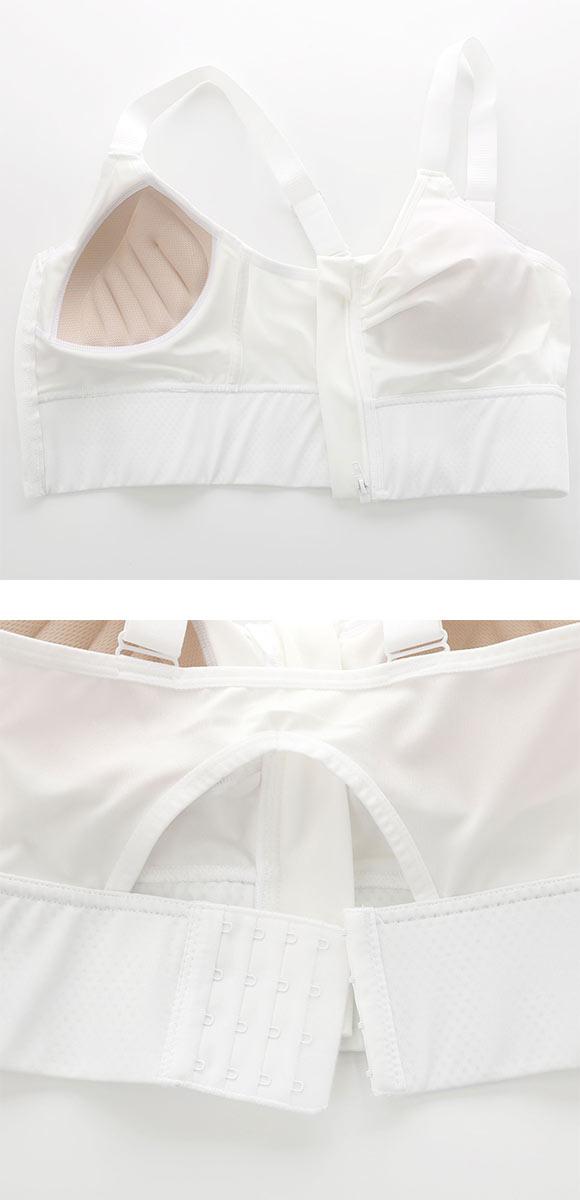 着るとわかる、変わるブラ フロントジップ ノンワイヤーブラ M L LL 揺れない ヨガ ピラティス ジム スポーツブラ ナイトブラ