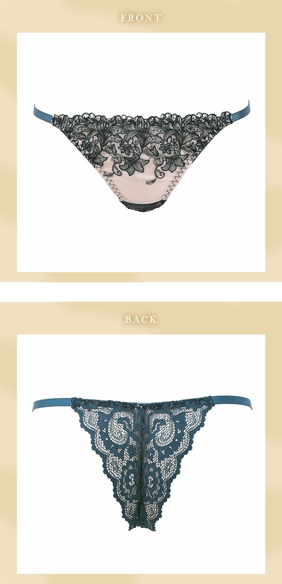 ラブジェリー クラシカルリリー Tバックショーツ ML 総レース ひびきにくい セクシー タンガ ソング Love gerie