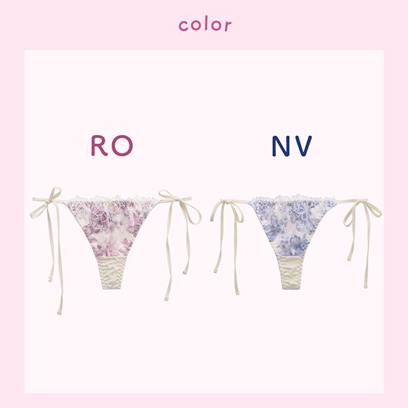 ラブジェリー ウォーターリリー サイドリボン Tバックショーツ ML ひもパン 横ひも タンガ ソング Love gerie