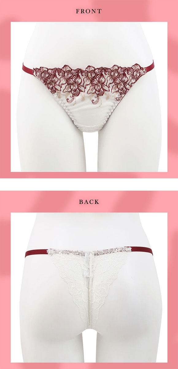 ラブジェリー アドラブルストリング Tバックショーツ ML コーディネイト タンガ 総レース ソング ひびきにくい
