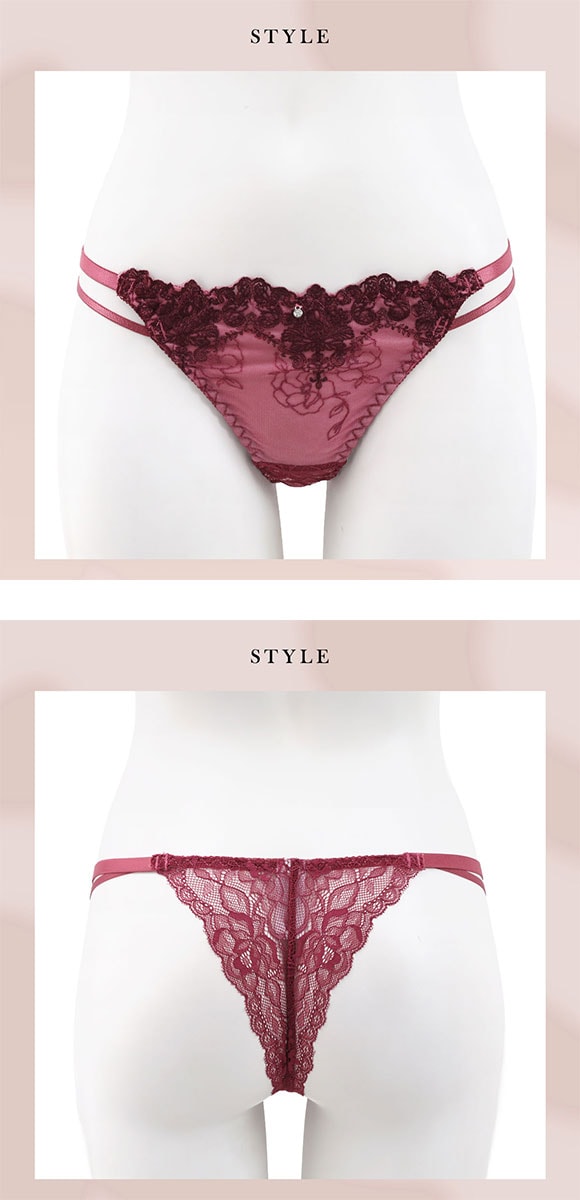 ラブジェリー ゴシックフラワーコード Tバックショーツ ML 総レース Tショーツ タンガ ソング ひびきにくい Love gerie
