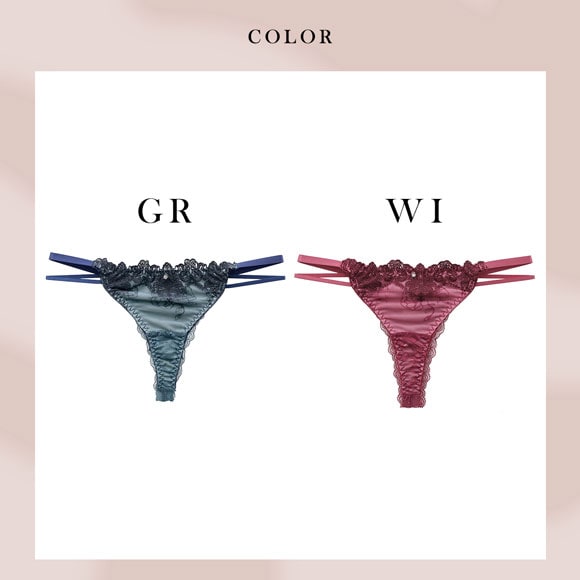 ラブジェリー ゴシックフラワーコード Tバックショーツ ML 総レース Tショーツ タンガ ソング ひびきにくい Love gerie