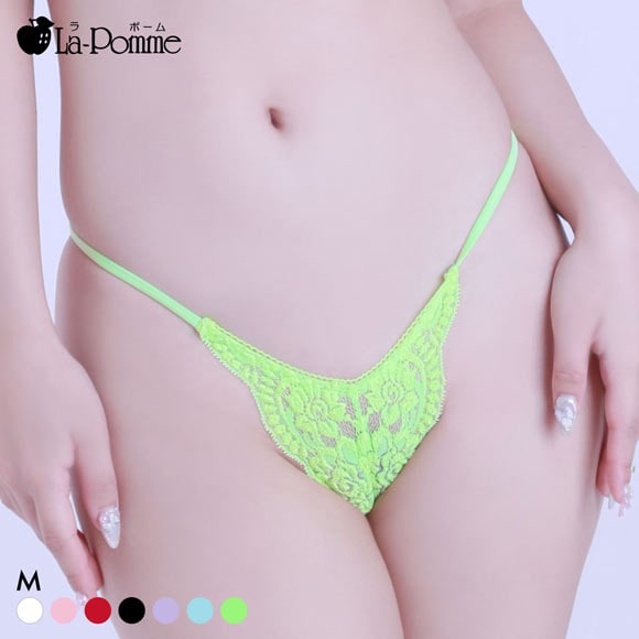 ラポーム 極小 レース Tバック ショーツ レディース 日本製 La-Pomme