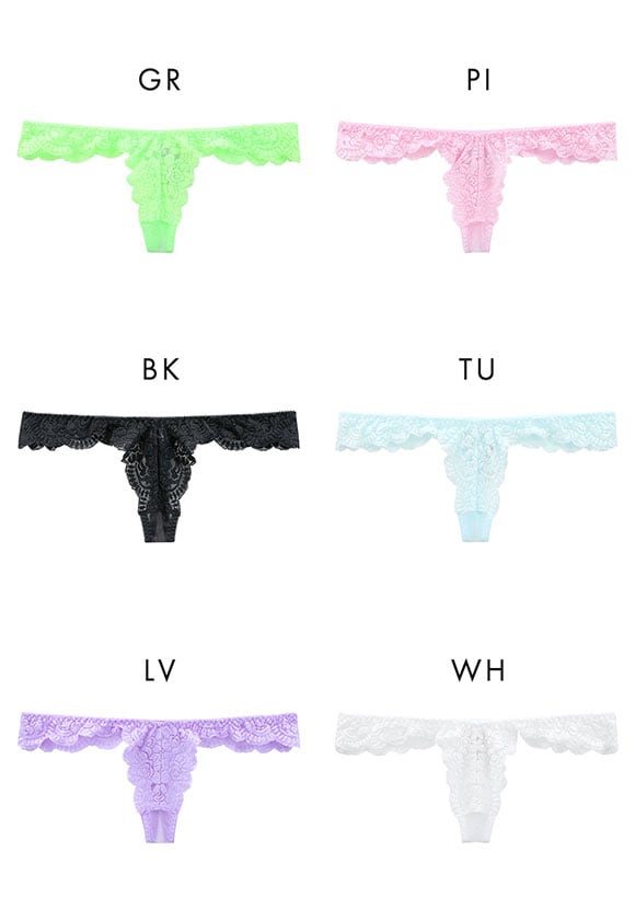 ラポーム レース＋ハーフコンビ Tバック ショーツ レディース 日本製 La-Pomme