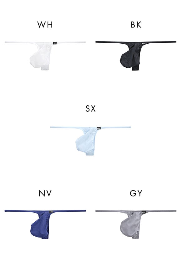 ラポーム オム GUS 極薄 Tバック ビキニ メンズ 前閉じ 日本製 La-Pomme Homme