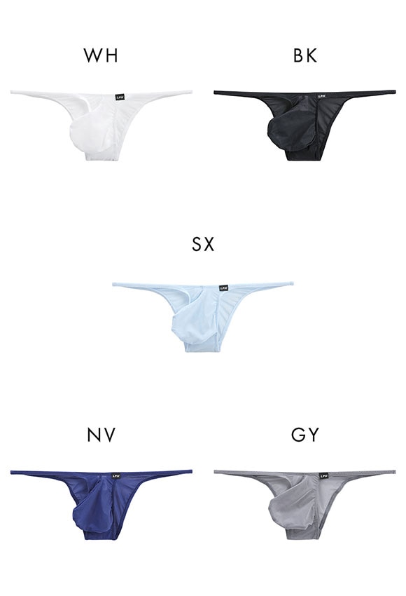 ラポーム オム GUS 極薄 ハーフバック ビキニ メンズ 前閉じ 日本製 La-Pomme Homme