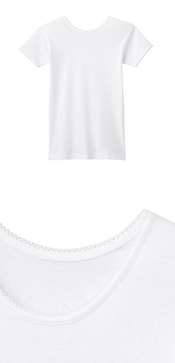 グンゼ GUNZE キッズ ジュニア 女児 半袖シャツ 2枚組 ガールズ やわらか綿100％ 子供肌着 女の子