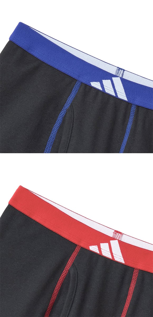 アディダス キッズ ジュニア用 綿100％ ボクサーパンツ 2枚組 adidas