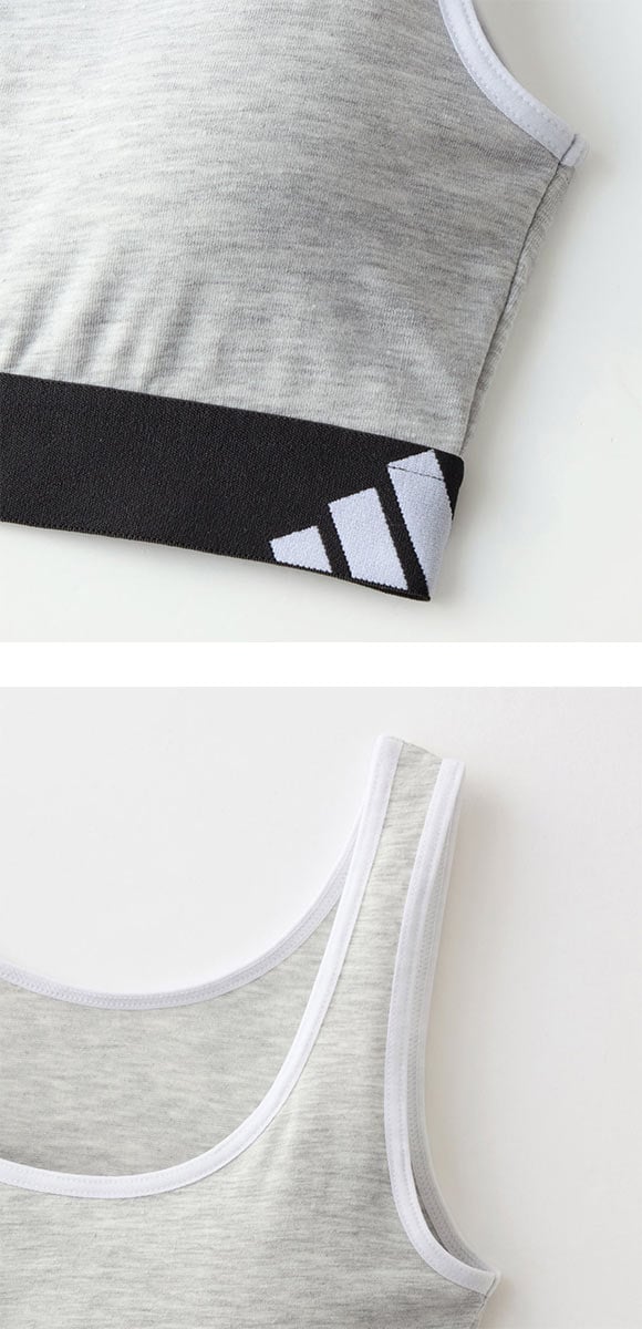 アディダス ハーフトップ ノンワイヤー ブラジャー adidas