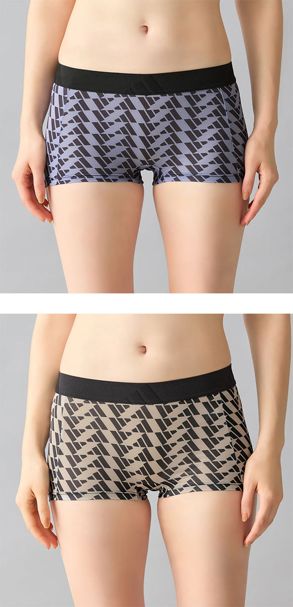 アディダス ハーフショーツ総柄ロゴプリント レディース adidas