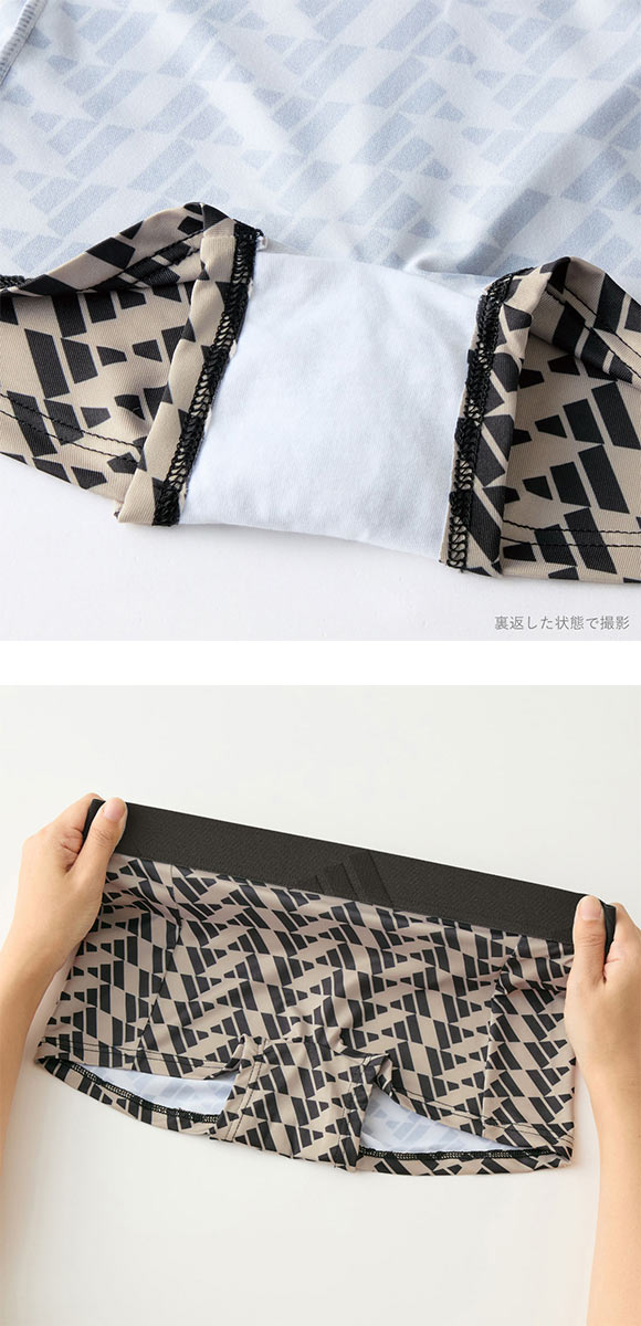 アディダス ハーフショーツ総柄ロゴプリント レディース adidas