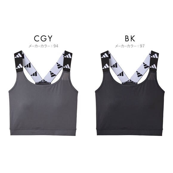 アディダス クロップトップ レディース adidas ハーフトップ ノンワイヤー ブラジャー スポーツ 吸汗速乾 接触冷感