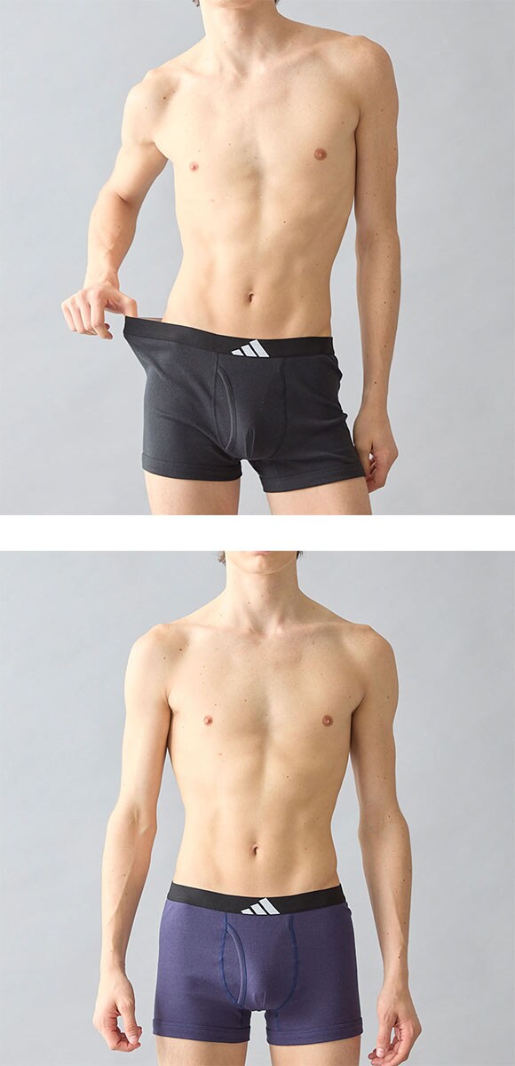 アディダス 綿100％ 3枚セット ボクサーパンツ メンズ adidas 大きいサイズ