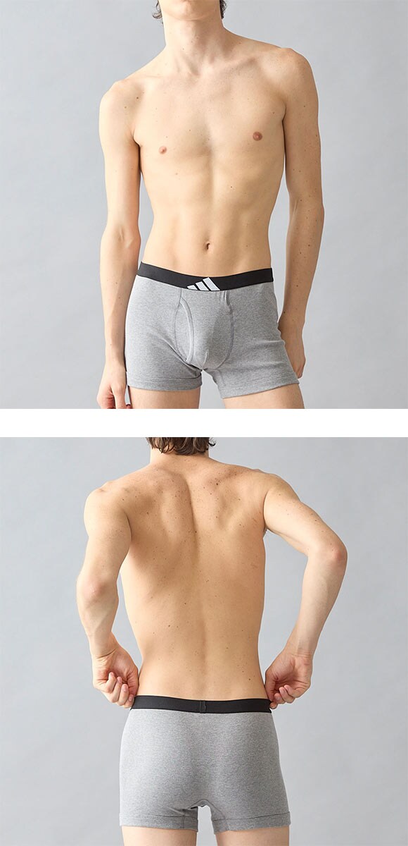 アディダス 綿100％ 3枚セット ボクサーパンツ メンズ adidas 大きいサイズ