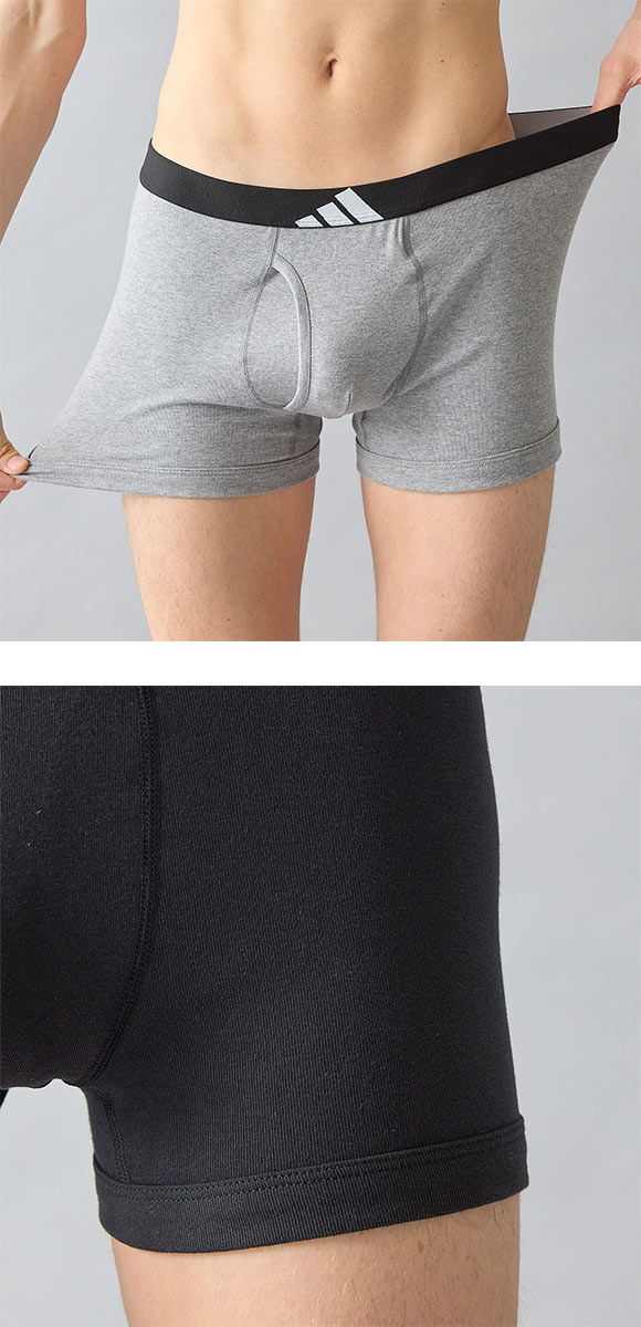 アディダス 綿100％ 3枚セット ボクサーパンツ メンズ adidas 大きいサイズ