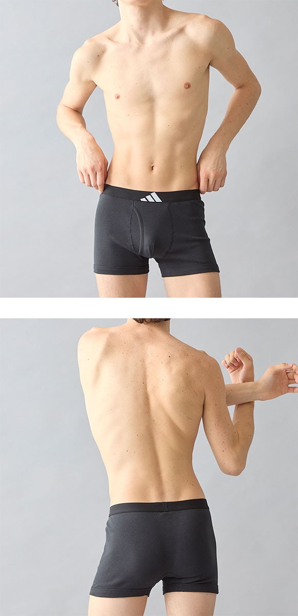 アディダス 綿100％ 2枚セット ボクサーパンツ メンズ adidas 大きいサイズ