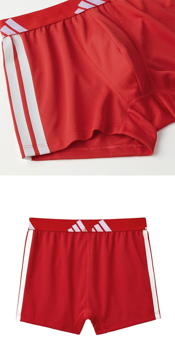 アディダス スリーストライプ メッシュボクサーパンツ メンズ adidas スポーツ 前とじ