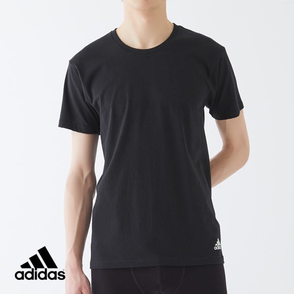 アディダス クルーネック Tシャツ 半袖 二枚セット 本体綿100％ メンズ adidas