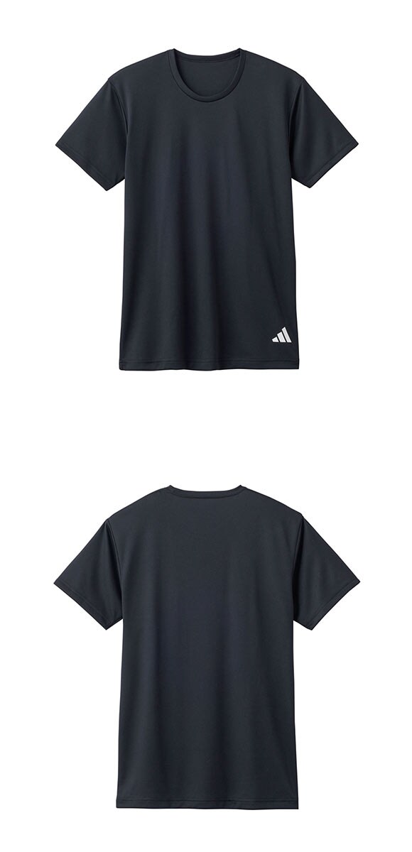 アディダス メッシュ クルーネック Tシャツ 2枚セット メンズ adidas 丸首