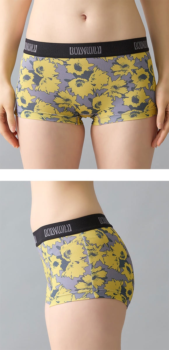 グンゼ ボディワイルド レディース プリントボクサーパンツ BODYWILD GUNZE
