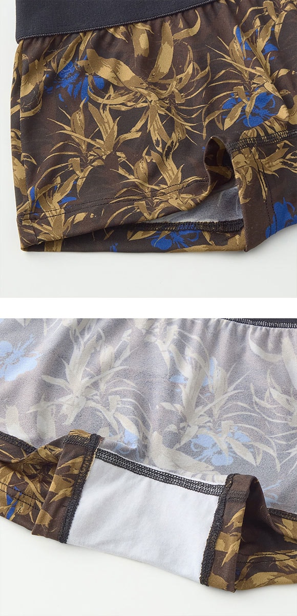 グンゼ ボディワイルド レディース 花柄プリントボクサーパンツ BODYWILD