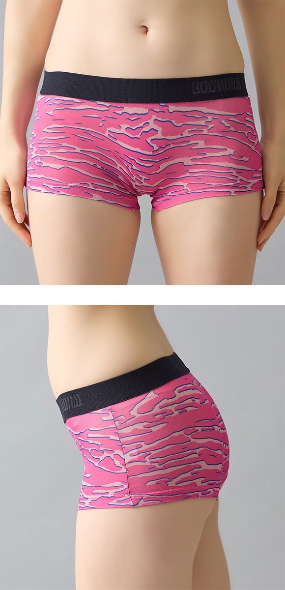 グンゼ ボディワイルド レディース アニマルプリント ボクサーパンツ BODYWILD GUNZE