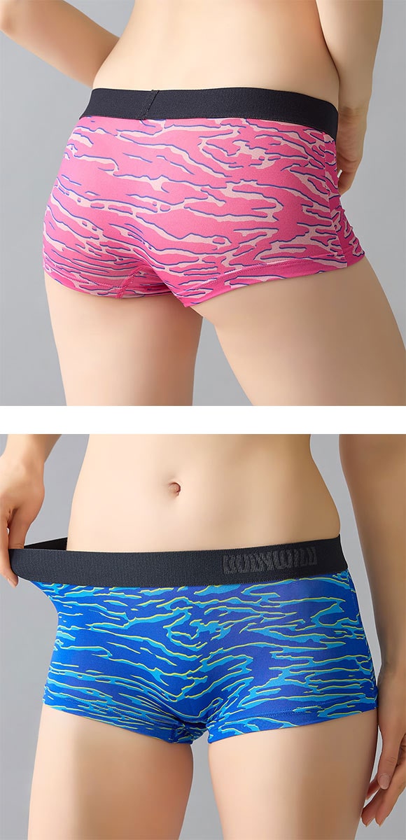 グンゼ ボディワイルド レディース アニマルプリント ボクサーパンツ BODYWILD GUNZE