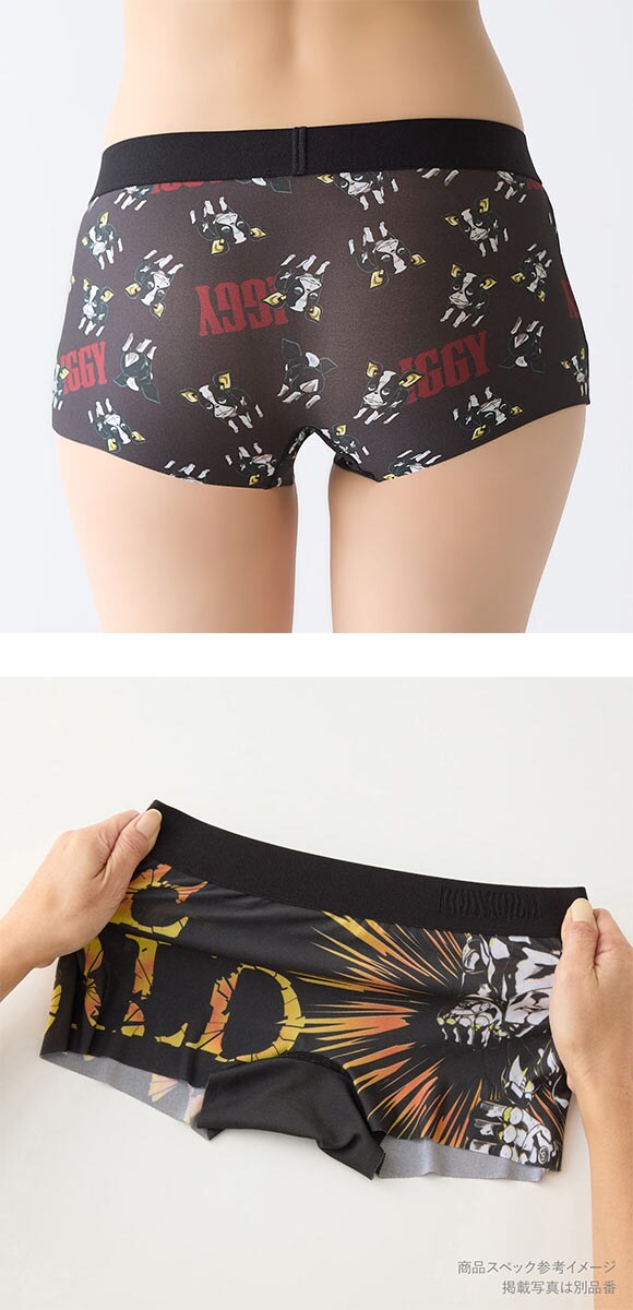 ボディワイルド レディースボクサーパンツ ジョジョの奇妙な冒険コラボ 総プリント ショーツ 一分丈 BODYWILD